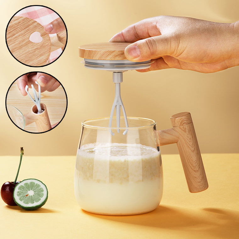 Coffee Mug Electric Mixing Glass