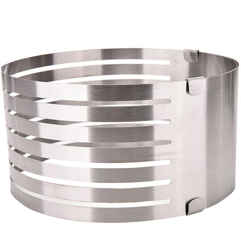 Layered Stainless Steel Adjustable Round Cake Cutter